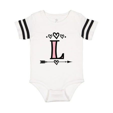 

Inktastic Letter L Monogram Tribal Arrow Gift Baby Girl Bodysuit