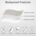 thumbnail image 3 of Juego de cama Hansleep King Size, edredón de damasco, 3 piezas, 3 of 6