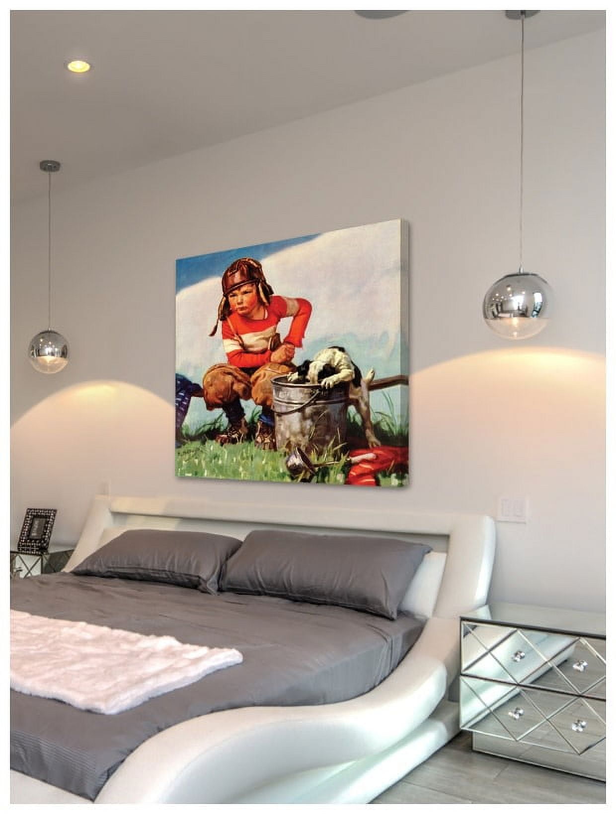Marmont Hill "Young Pilot" by Curtis Painting Print on Canvas