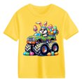 thumbnail image 3 of Bunny Face with Sunglasses Cap Easter T-Shirt Day for Kids T-Shirt Easter Shirts Bunny Tshirt Short Sleeve Tee Funny Rabbit Graphic Top Basic Base Shirt for Boy Girl, 3 of 3