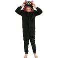 thumbnail image 6 of SWEETXIN Kids Cat Onesie Pajamas Halloween Plush Costume Sleepwear Christmas Gift for Girls Boys Jumpsuit 12Years, 6 of 7