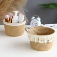 thumbnail image 3 of 15% OFF CLEARANCE! Hadewoven Round Rattan Fruit Basket Wicker Food Tray Weaving Storage Holder Dinning Room Bowl, Medium Bread Baskets Tray, 3 of 6