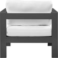 thumbnail image 3 of Afuera Living Modern / Contemporary White Outdoor Patio Arm Chair, 3 of 7