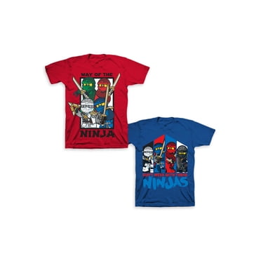 LEGO Ninjago Boys 4-16 Group Graphic T-Shirt, 2-Pack