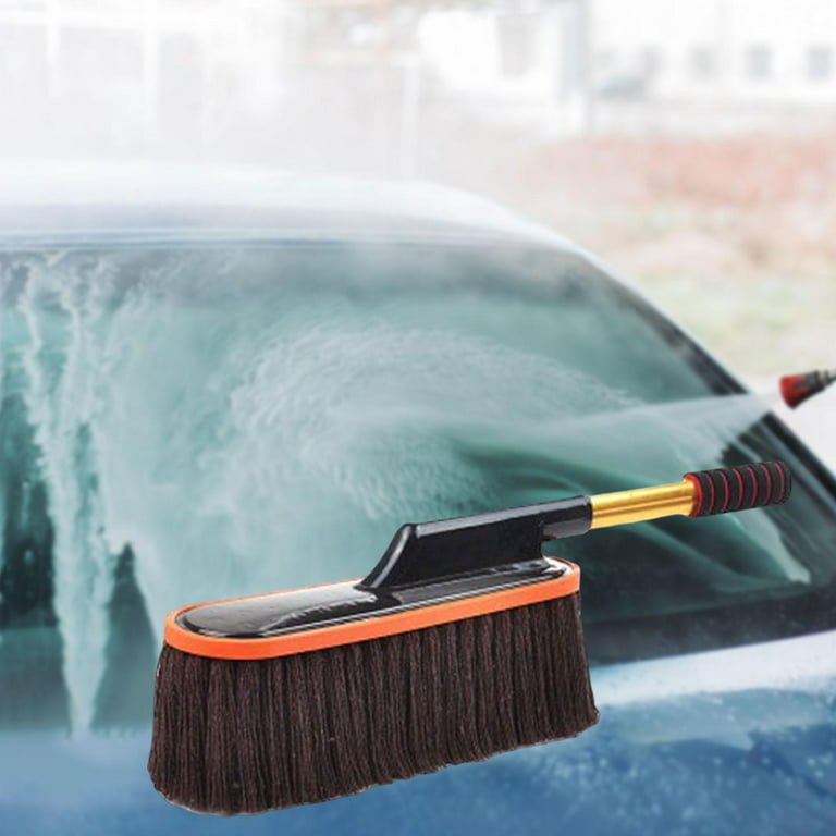 Car Wash Mop, Cleaner Glass Cleaning Tool, Brush Kit for Car Window, Gray 