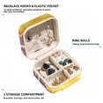 thumbnail image 2 of Easter Portable Square Jewelry Box Earrings Necklaces Bracelets Organizer for Girls and Women, 2 of 6