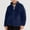 Navy, variant on CYRBOKO Boys Fleece Jackets, Casual Full Zip Stand Collar Thermal Long Sleeve Winter Coats Gray Size 7-8 T