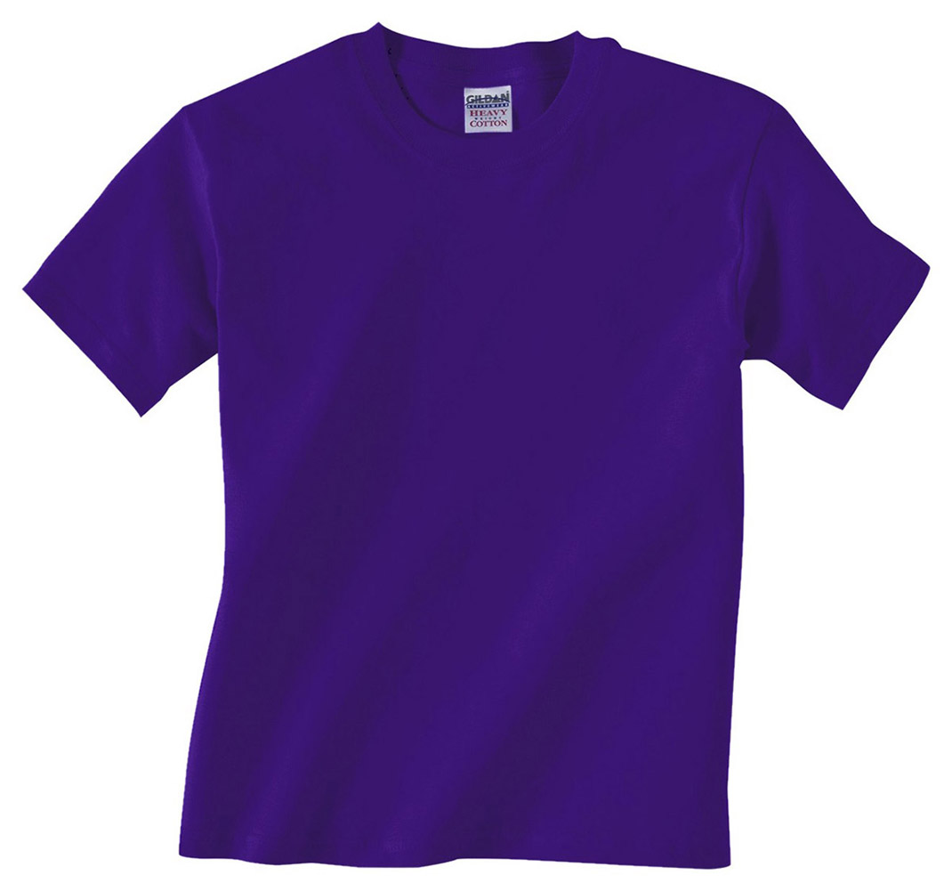 Gildan G5000 Maglietta Unisex In Cotone, Jersey Preristretto, Colore Purple, Taglie Dalla S Alla 5XL