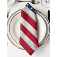 thumbnail image 2 of Cloth Napkins Set of 2 - 20x20 Inches, Wooden American Flag Washable Reusable Table Napkins, Independence Day Star Striped Flag Soft & Absortbent Dining Napkin for Party Wedding Hotel Restaurant, 2 of 8