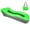 Green & Grey, variant on TOPCHANCES Inflatable Lounger, Portable Ergonomic Beach Air Bed Sofa Couch Waterproof Anti-Air Leaking for Indoor Outdoor Camping, No Pump Required