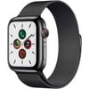 (Refurbished) Apple Watch Series 5 GPS+LTE w/ 44MM Black Stainless Steel Case & Milanese Loop