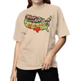 thumbnail image 2 of Map Route 66 Graphic Women's Natural T-Shirt, 2 of 3