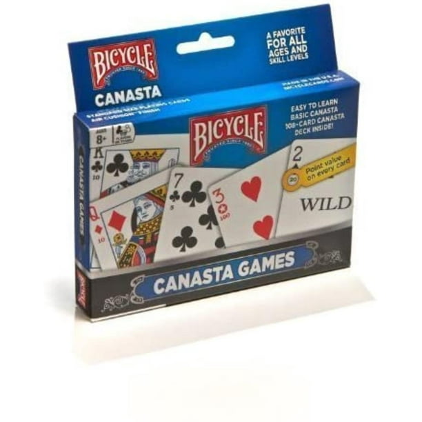 Poker Size 3 5 By 2 5 Inches Bicycle Canasta Games Playing Cards By Bicycle Made In Usa By Brand Bicycle Walmart Com Walmart Com