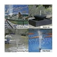 thumbnail image 4 of Exquisite 180l/h Solar Power Fountain Pump Water Pump For Bird Bath Garden Backyard Pool Solar Powered Water_Perfect Gift, 4 of 5