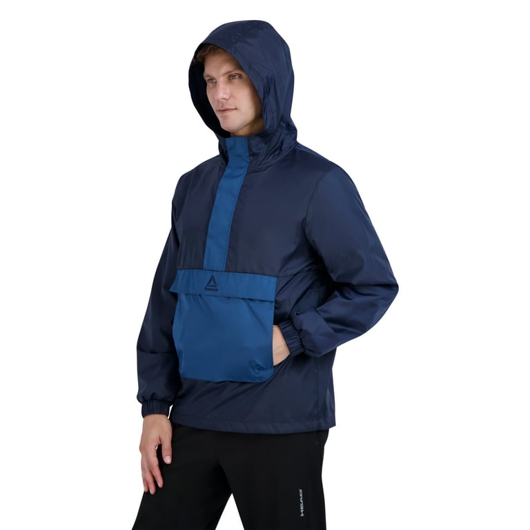 Reebok Men's Striker Woven Anorak Hoodie, Sizes S-3X Reebok Men's Striker Woven Anorak Hoodie, Sizes S-3X
