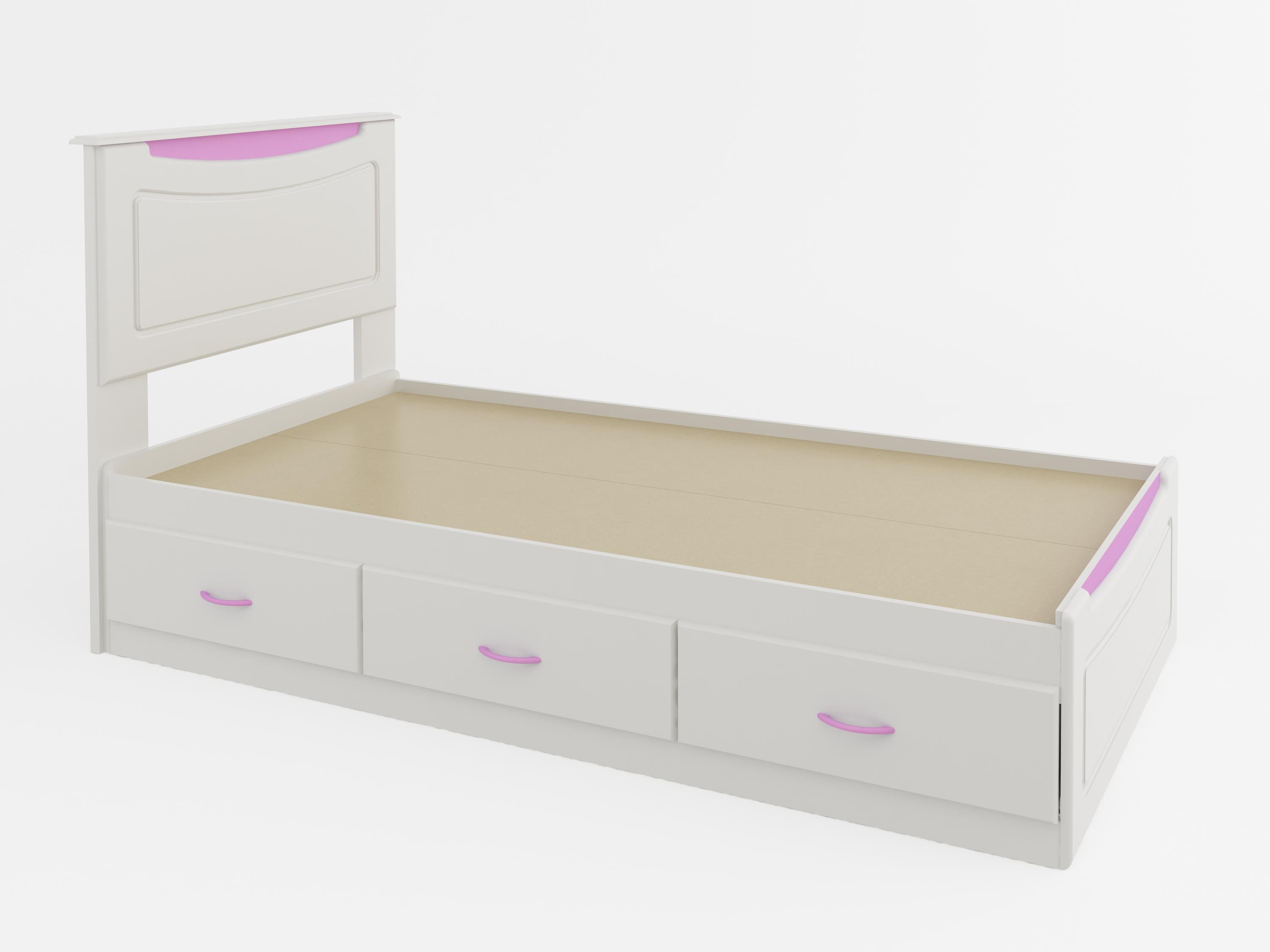 Ameriwood Twin Storage Bed In White Com