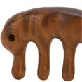 thumbnail image 3 of Gua Sha Comb Sandalwood Ergonomic Wide Tooth Head Scalp Scraping Massage Comb for Neck Arms Legs, 3 of 4