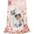 thumbnail image 4 of Personalised Blanket Custom Blanket with Photos Text, Custom Christmas Blanket with Photo Collages, Personalized Photo Gifts for Christmas Xmas New Year Birthday Wedding Anniversary, 4 of 6