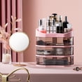 thumbnail image 5 of 2/3 Tiers Desktop Makeup Organizer Large Capacity Cosmetic Storage Box with Drawer Lipsticks Holder Jewelry Nail Polish Container, 5 of 16