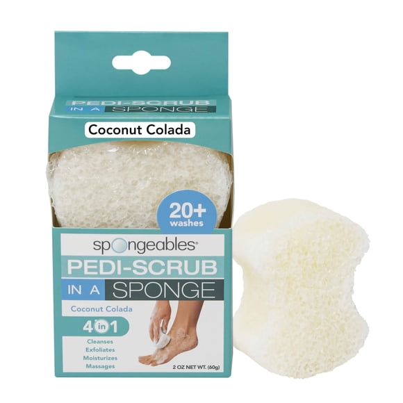 Esponja exfoliante para pies Spongables Pedi Scrub 20+ Coco