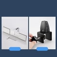 thumbnail image 3 of koolsoo Adjustable Office Table Partition Bracket Divider Glass Screen Pins Clamp Office No Drilling Black, 3 of 6