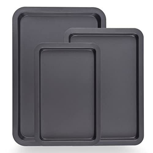 NutriChef 3 Pcs. Moules à Biscuits Antiadhésifs - PFOAm PFOSm Sans PTFE, Qualité Professionnelle Cuisine (3 Pack)
