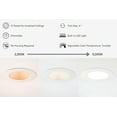 thumbnail image 3 of 8 Pack - Brilli 4"W Color Tunable LED Canless Recessed Retrofit Downlight Flush Mount Light Fixture, 3 of 9
