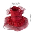 thumbnail image 2 of Red Wedding Dog Dress for Small Dogs, Summer Party Formal Gown with Adjustable Clasp, Breathable Chiffon Pet Apparel for Puppy Bridal & Birthday Celebration, 2 of 5