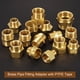 thumbnail image 5 of Uxcell 2Pcs Accesorio de Tubería de Latón, Adaptador de Rosca Hexagonal Hembra de 3/4" G x 1/2" NPT Hembra, Dorado, 5 of 6