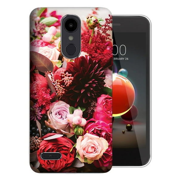 MUNDAZE LG Stylo 4 / Stylo 4 Plus Design Case - Colorful Flowers Design Skin Phone Case Cover