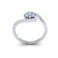thumbnail image 3 of Natural 0.5ct Round Cut Diamond Prong Fancy Ladies Engagement Bridal Ring Solid 10K Gold JK I1, 3 of 3