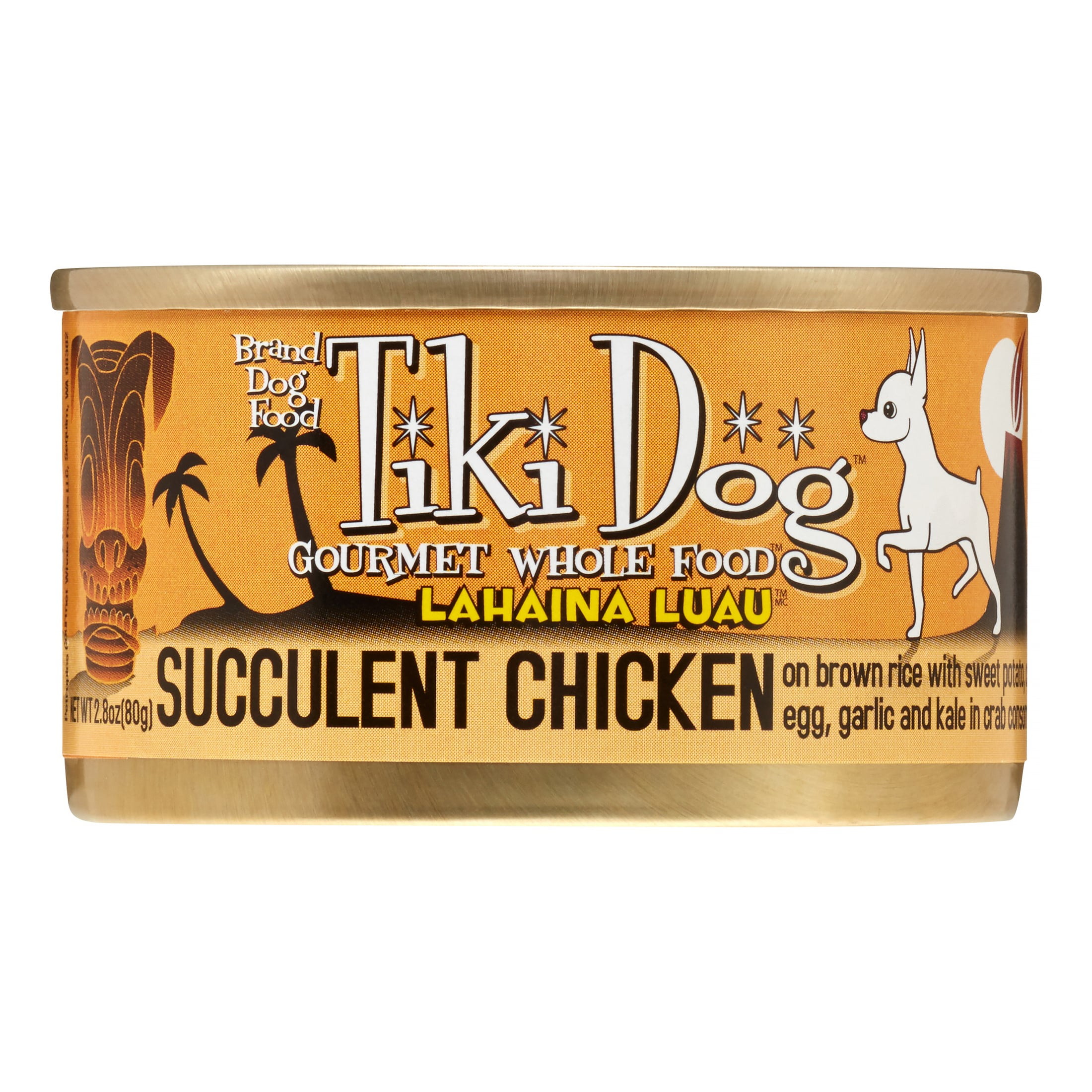 Tiki Dog Lahaina Luau Succulent Chicken Wet Dog Food, 2.8 oz, Case of