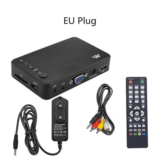 Reproductor Multimedia Full Hd, reproductor multimedia externo Usb Hdd, Tv Box compatible con reproducción automática, vídeo Av Mkv Avi