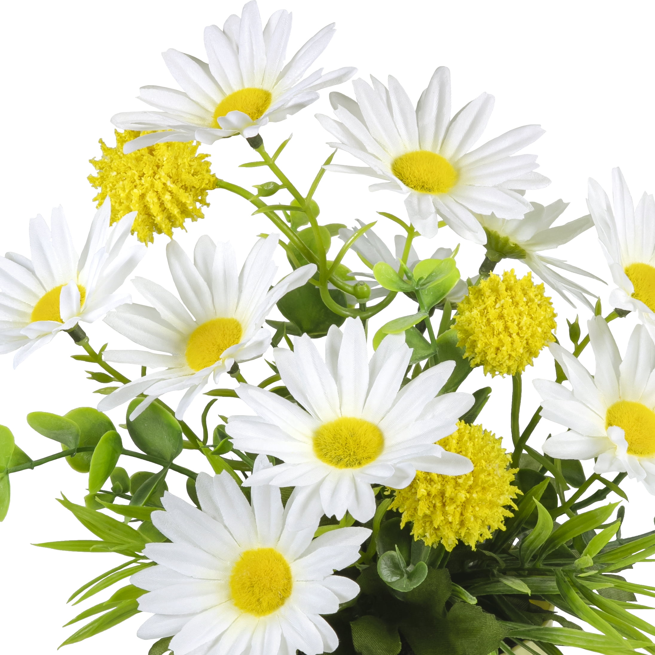 Mainstays Artificial Daisy & Billy Button Pot