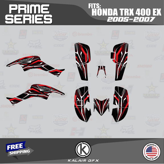 Kalair GFX Graphics Kit for Honda ATV TRX 400EX (2005-2007) Prime Series