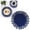 B, variant on Woven Cotton Placemat Table Mat Heat-Resistant Pot Cushion 7.1in 18cm Light Gray