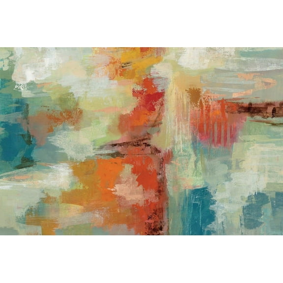 Great BIG Canvas | "Coral Reef" Black Framed Print - 24x16