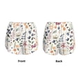 thumbnail image 3 of Balery Watercolor Floral Pantalones cortos deportivos para mujer con forro y dos bolsillos, elásticos, para entrenamiento, gimnasio, yoga-Medium, 3 of 7