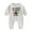 Light Gray, variant on Kogui Baby Rompers Boys Sweater Baby Boy Romper Little Brother Outfit Long Sleeve Mama's Boy Little Dude Jumpsuit Fall One Piece Clothes 0 3 6 9 12 18 24 Months (White,12-18 Months)