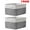 2pcs Type A, variant on PHOGARY 2 Pack Storage Bins for Shelves, 12.2x8.3x6.3inch Storage Baskets for Organizing, Fabric Storage Cubes Closet Organizer for Home Nursery Gift Decorative, Grey