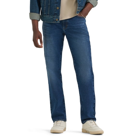 Lee® Men's Regular Fit Straight Leg Denim Jeans with Stretch, Sizes 29X30-40X32