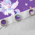 thumbnail image 4 of Homewish Kawaii Unicorn Black Out Curtains,Fairy Tale Theme Curtains Pack of 2 (42x63 Each),Cute Cartoon Rainbow Bedroom Curtains For Kids,Ultra Soft Home Decor, 4 of 6