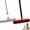 Red and gray, variant on VOVMIIN Pet Hair Removal Long Handle Carpet Rake Rubber Broom with Hair Removal Gloves,51'' Long Handle Dog and Cat Remover Tool