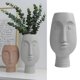 thumbnail image 4 of Moderna cerámica cara cabeza planta hogar jardín decoración escultura Gris grande Gloria maceta de cabeza, 4 of 9