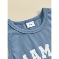 thumbnail image 6 of vera natura Toddler Boys Summer Shorts Sets Sleeveless Letter Print Tank Tops and Solid Color Shorts Sets, 6 of 8