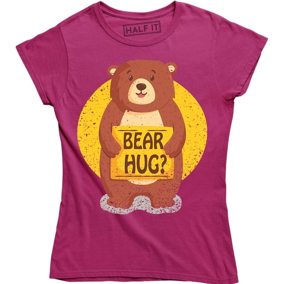 Grizzly Bear Flip - Funny Bear Hug Humorous Funny Women's T-Shirt