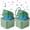 Green Frog 2 Pack, variant on Carlikeit Rechargeable Frog Keychain with Sound and LED Light, Croaking Fidget Toy for Adults and Teens, Stress Relief Keychain, Fun Stocking Stuffer and Anxiety Relief Gift