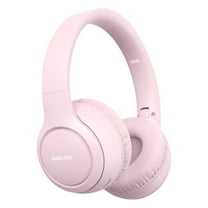 Matoen Wireless Bluetooth Earphones Foldable Active Noise Cancelling Headphones Stereo Sound Earbuds for Tablet Smartphones Pink