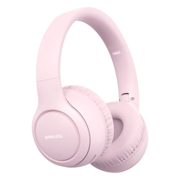 Hybrid Active Noise Cancelling Headphones, Wireless Over Ear Bluetooth Headphones with Microphone, 70H Playtime, Foldable Headphone with HiFi Audio, Deep Bass for Home Travel Office,Pink