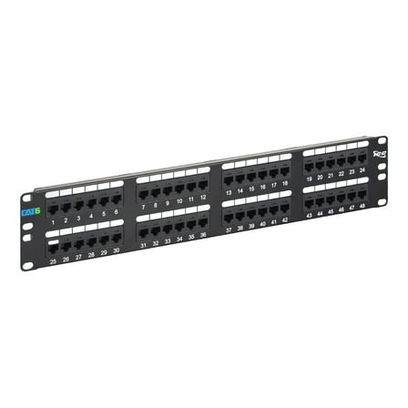 ICC ICMPP04860 48 Port Cat6 2RMS Horizontal Patch Panel